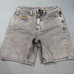 Empyre Mens 30 Jean Shorts Black Stone Washed Skate Y2K 9" Inseam EUC